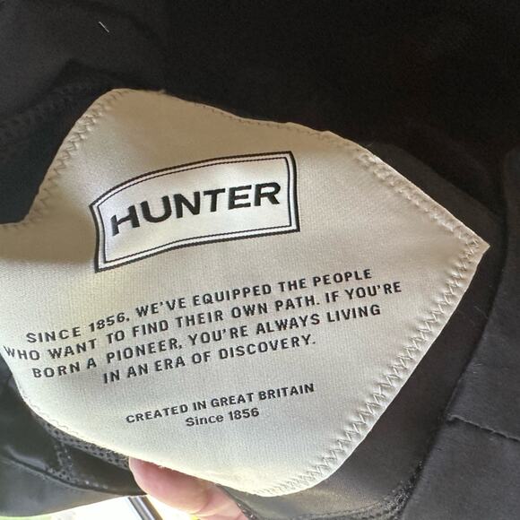 Hunter Women’s Water Wind Resistant Rain Cotton Jacket New Large - Picture 8 of 12